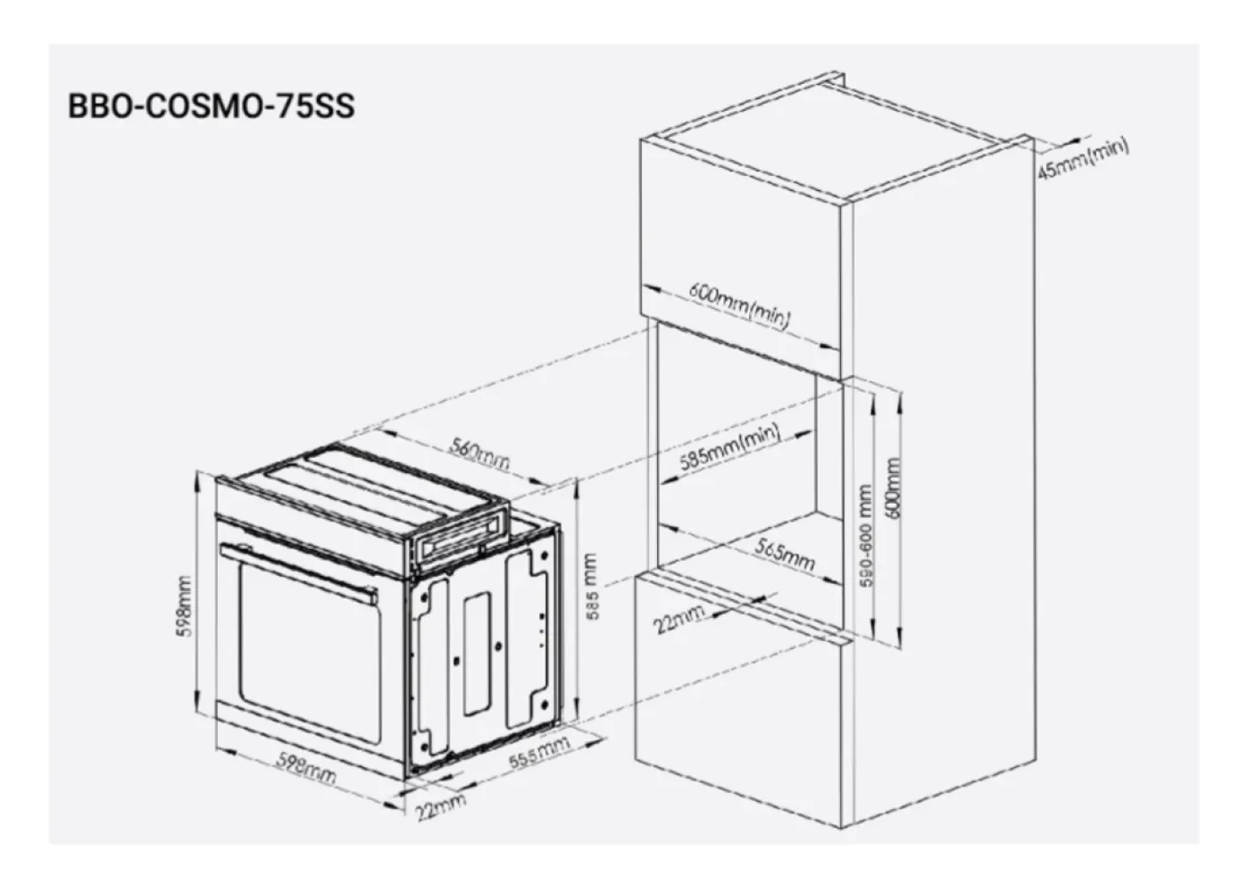 BANCA BBO-COSMO-75SS Oven thumbnail 3