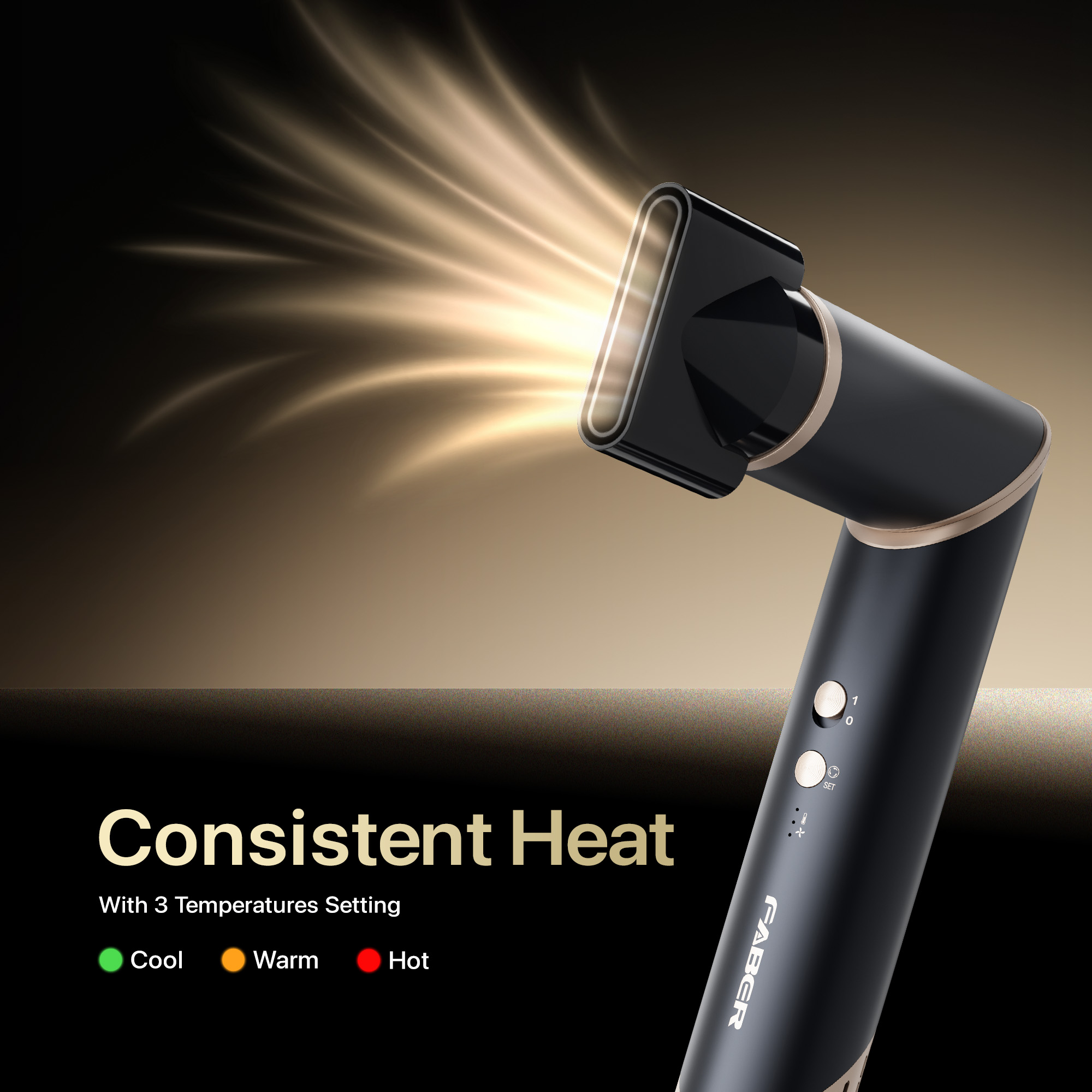 FABER HAIR DRYER FHD AURA G1505BK [SET]