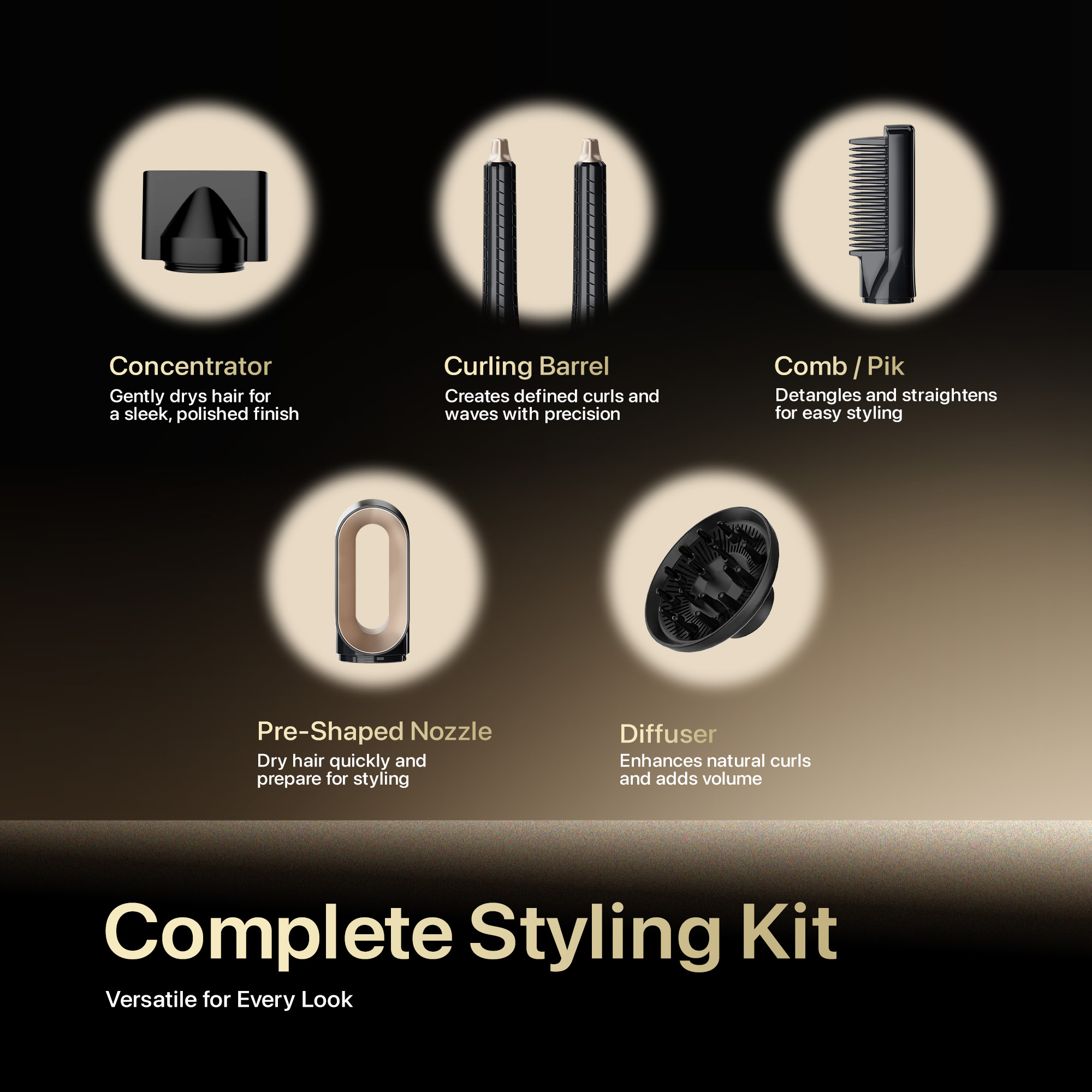 FABER HAIR DRYER FHD AURA G1505BK [SET] thumbnail 9