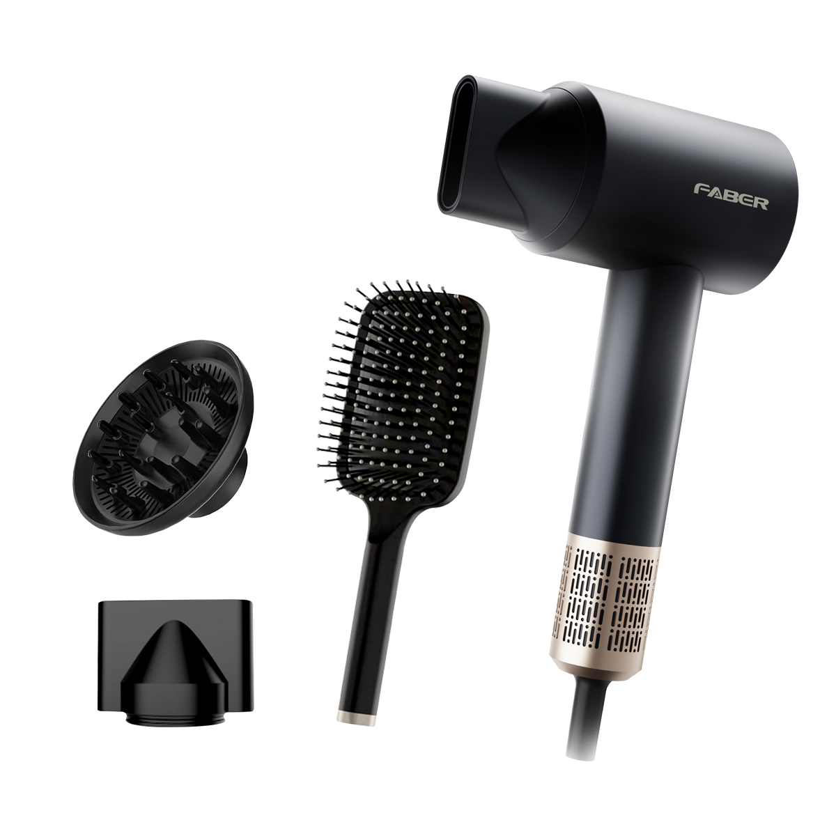 FABER HAIR DRYER FHD AURA LG1803BK [SET] thumbnail 2