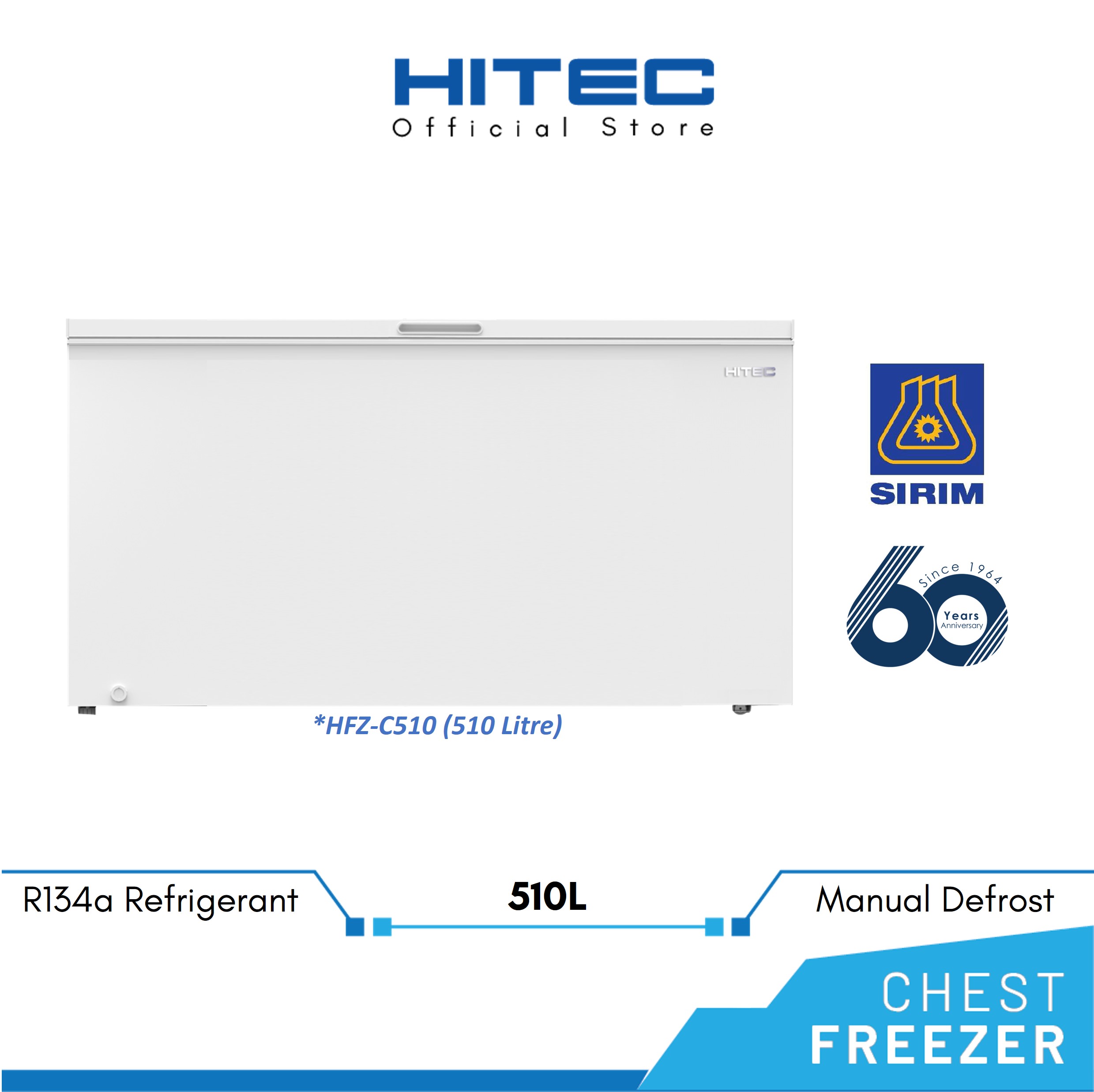 HITEC Chest Freezer 510L HFZ-C510