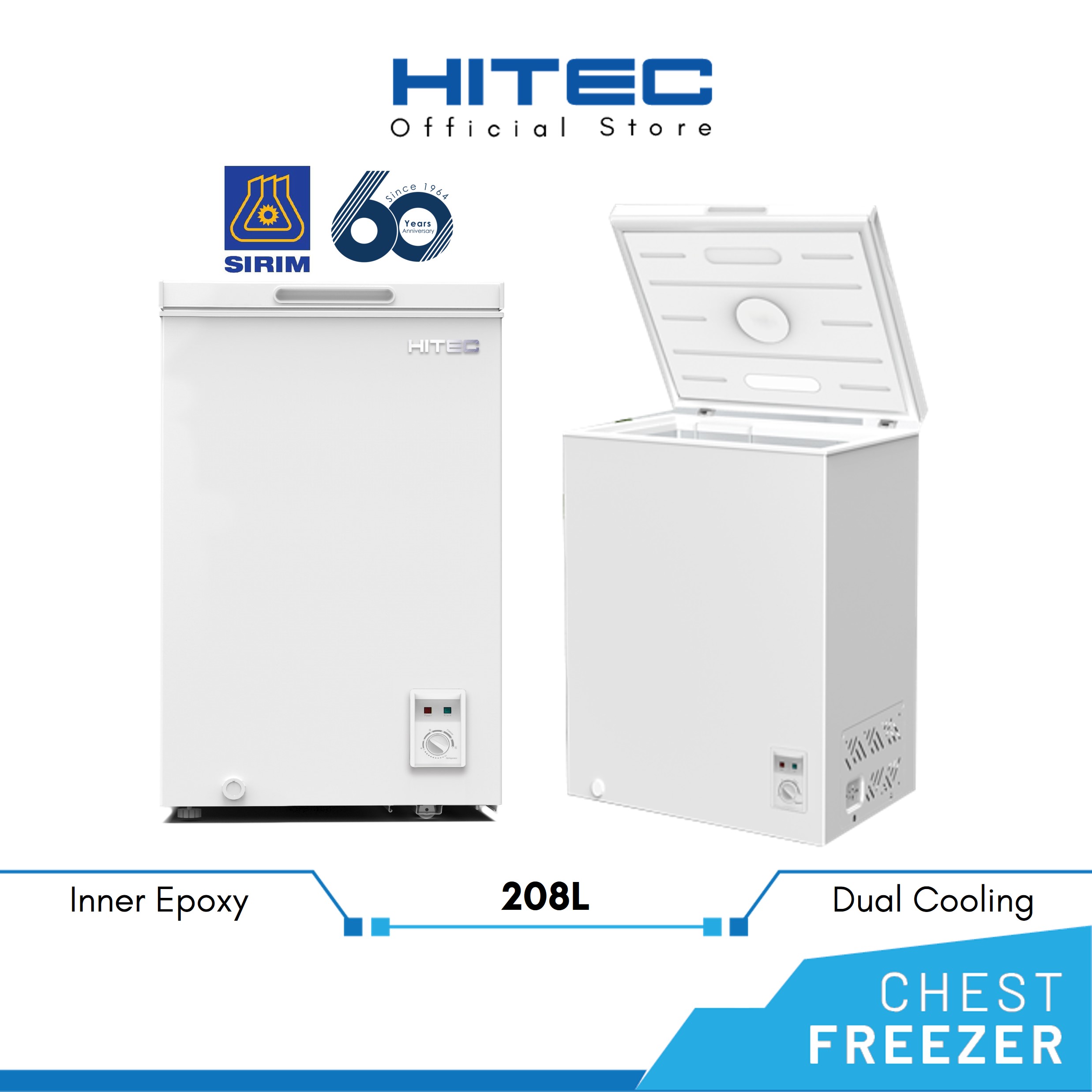 Hitec Chest Freezer Dual Cooling 208L HFZ-FC208