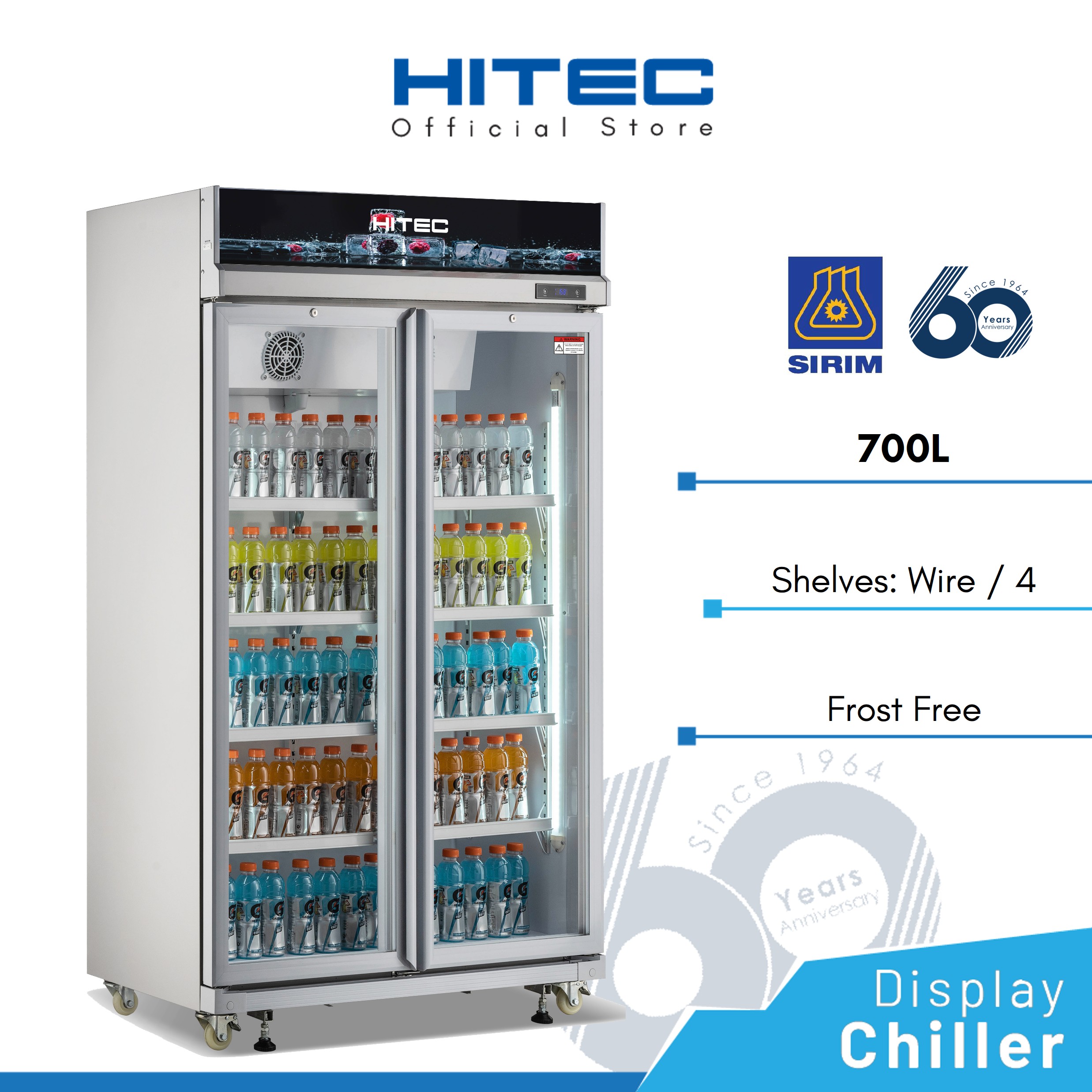 Display Chiller 2 Door 700L HTC-908D2