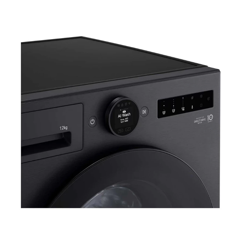 LG AI DD™ Inverter Front Load Washing Machine 12kg Black | FX1412S3K thumbnail 4