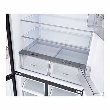 502l French Door Fridge in Black Glass Finish thumbnail 4