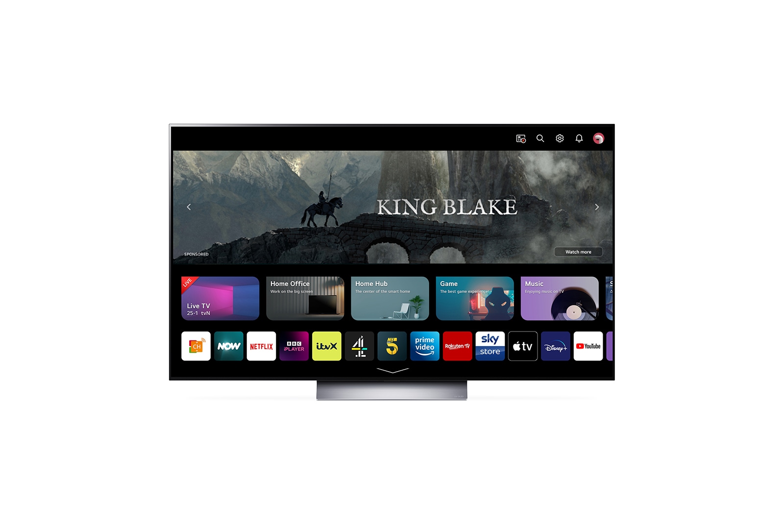 55" LG OLED evo C3 Smart TV thumbnail 6