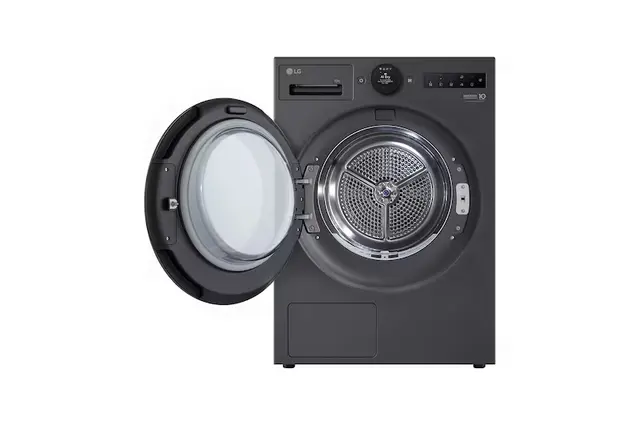 10kg Dual Inverter Heat Pump™ Dryer with LCD Screen and Auto Cleaning condenser, Black thumbnail 3