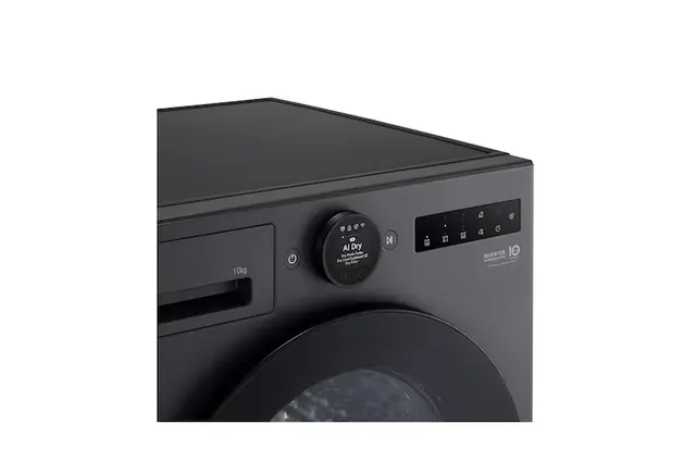 10kg Dual Inverter Heat Pump™ Dryer with LCD Screen and Auto Cleaning condenser, Black thumbnail 4