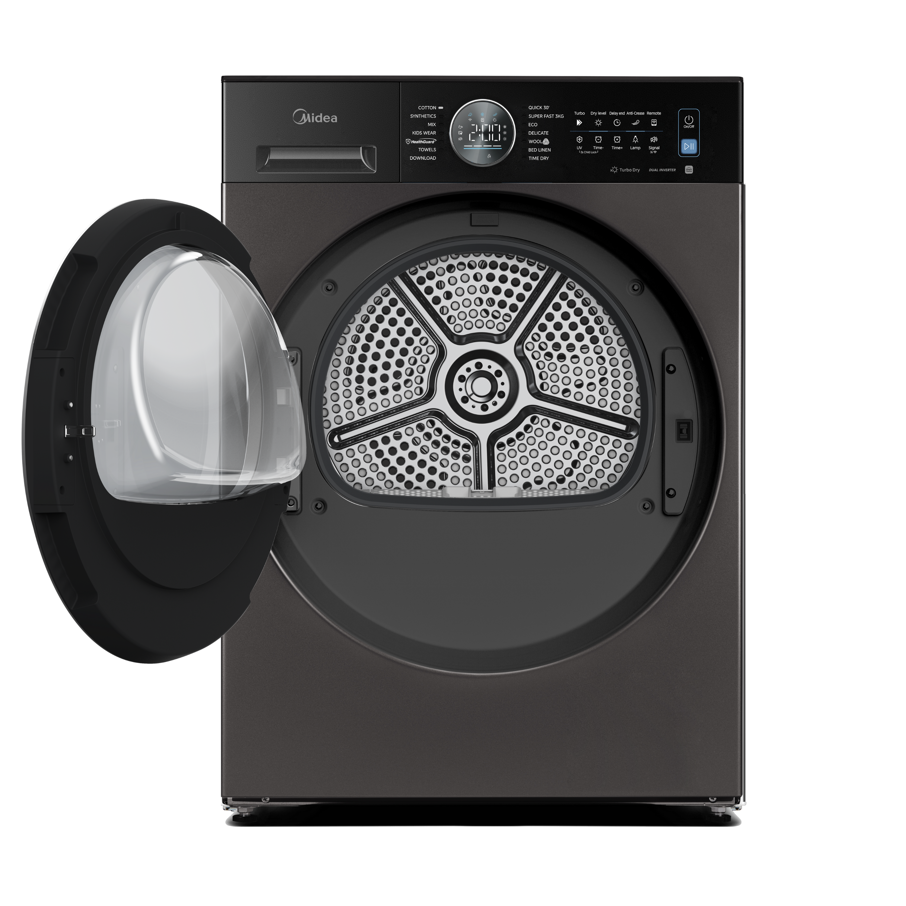 Midea Titanium Grey 10KG Heat Pump Dryer thumbnail 2