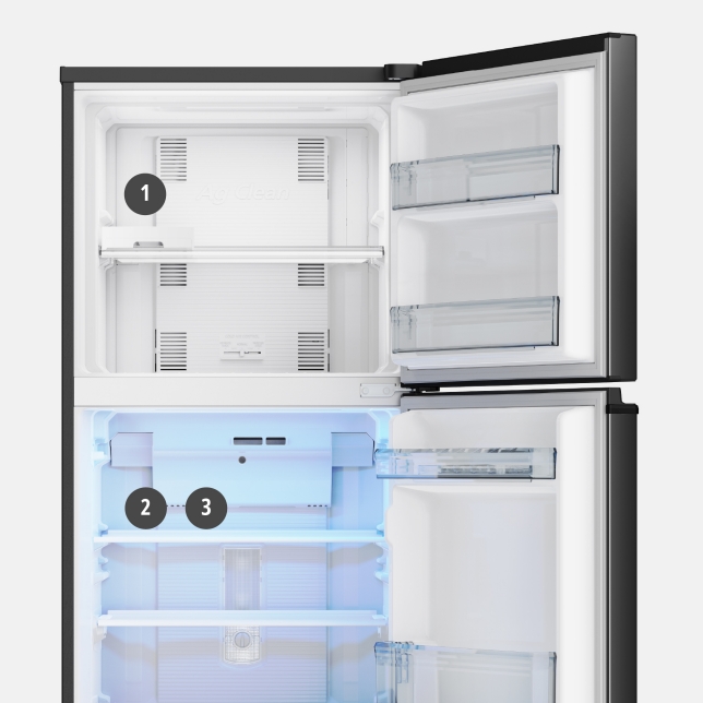 234 L 2-Door Inverter Top Freezer Refrigerator NR-TV261AWK thumbnail 3