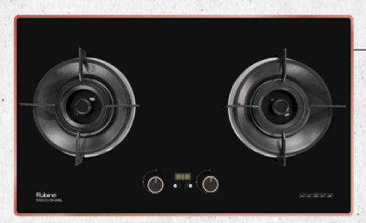 RUBINE RGH-FASCO+2B-86BL Gas Hob