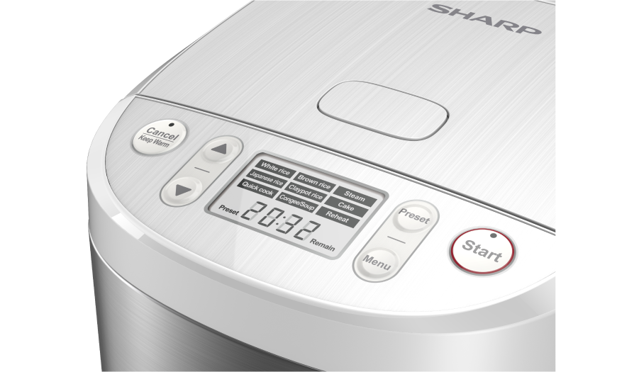LCD Digital Rice Cooker - KST18AMWH