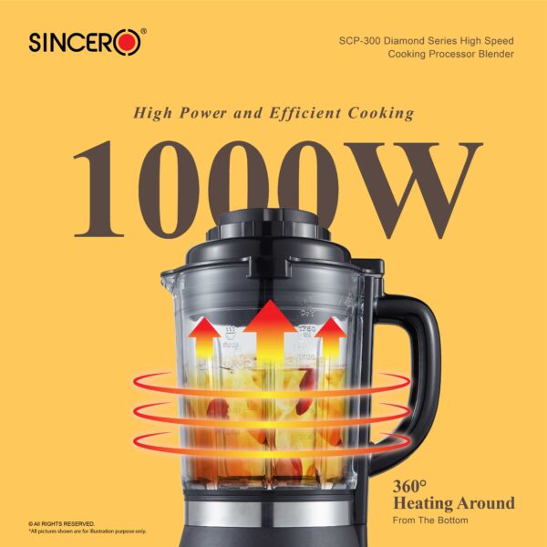 SCP-300 Diamond Series High Speed Cooking 8 Blade Processor Blender thumbnail 4
