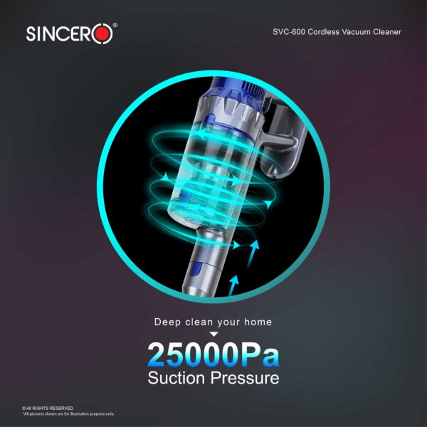 SVC-600 Cordless Cyclone Vacuum Cleaner X70+ thumbnail 3