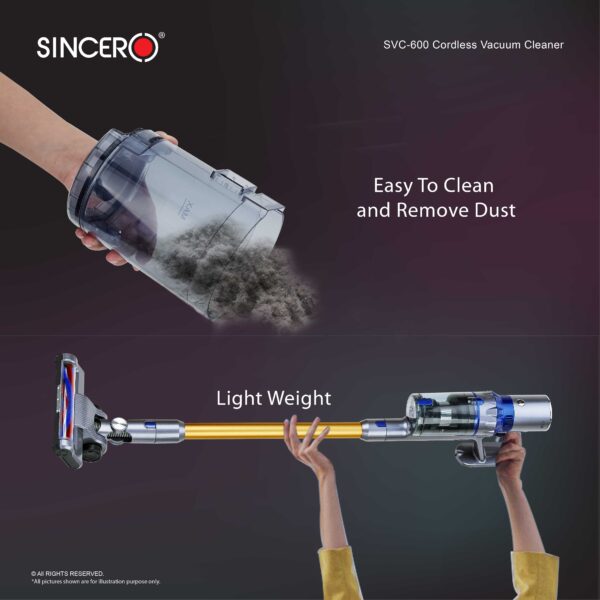 SVC-600 Cordless Cyclone Vacuum Cleaner X70+ thumbnail 8