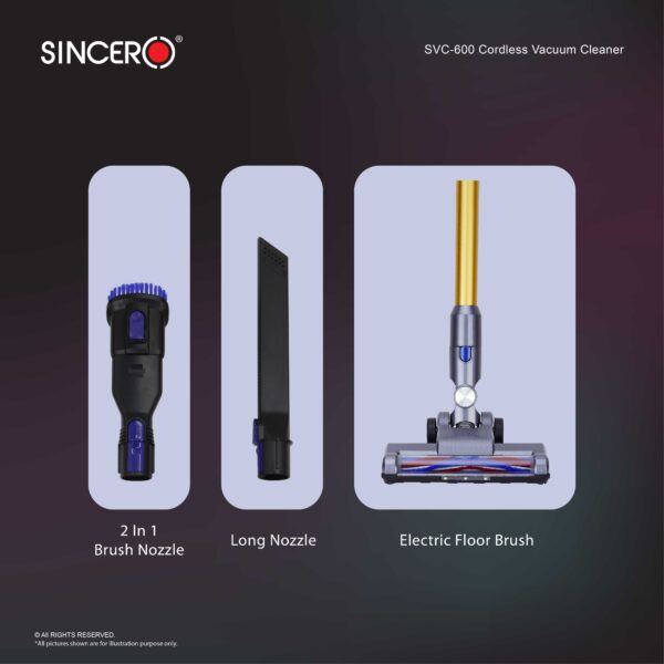 SVC-600 Cordless Cyclone Vacuum Cleaner X70+ thumbnail 9