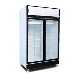 SNOW 2 Door Display Upright Chiller | 1240 x 735 x 2075 (BLACK FRAME) LY1001BBC-HP