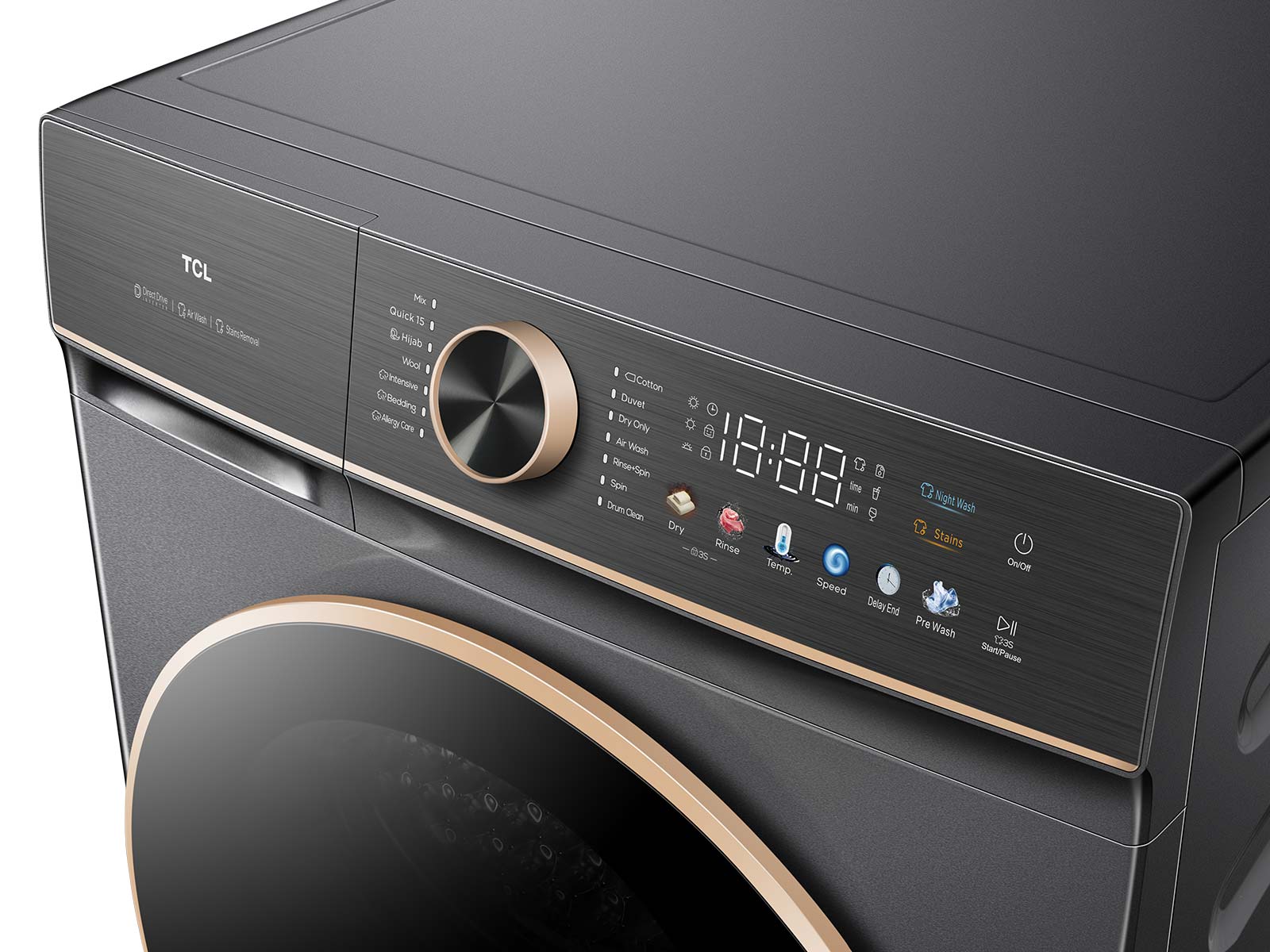 10.5kg/7kg Inverter Direct Drive Washer and Dryer Combo With Full LED Panel thumbnail 3