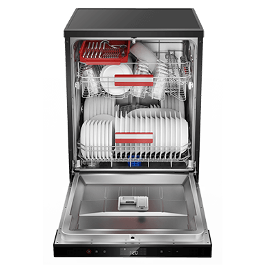 Free Standing 14 Places Settings Dishwasher thumbnail 4